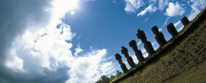 Moai-Statuen, Rapa Nui Nationalpark auf der Osterinsel, Chile