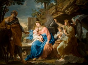 Die Rast auf der Flucht nach Ägypten, ca. 1740-49