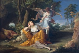 Die Erscheinung des Engels zu Hagar in der Wüste von Pompeo Girolamo Batoni