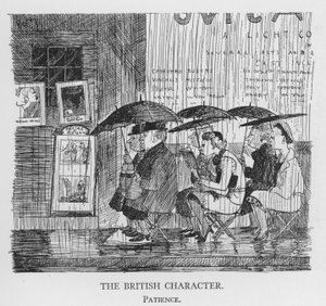 Der britische Charakter, Geduld (Litho) von Pont