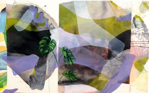 Monstera-Blatt-Abstrakt von Poonam Choudhary