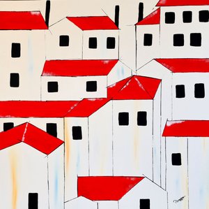 Rotes Dach Dorf