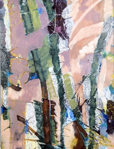 Texturiertes Waldabstrakt von Poonam Choudhary
