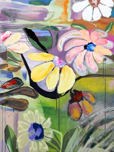 Lebendige Abstrakte Blumen