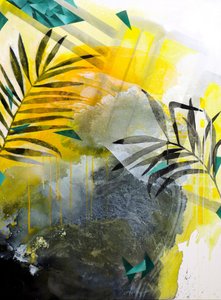 Lebhaftes tropisches Abstrakt von Poonam Choudhary