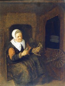 Eine Frau, die fliegt