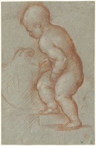 Putto mit einem Wappenschild von Pordenone (attributed to)