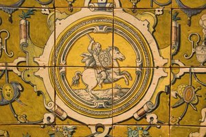 Wappen von Teodosio II (1568-1630) Herzog von Braganza von Portuguese School