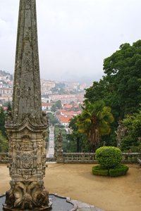 Santuário de Nossa Senhora dos Remédios Obelisk, Lamego, Portugal, 1738 von Portuguese School