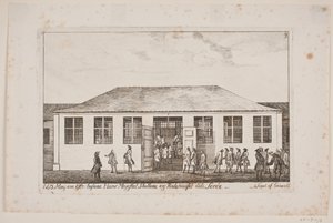 Frederik V besucht die Ställe und die Reithalle der Sorø Akademie von Poul Isac Grønvold