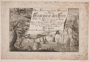 Titelblatt zur Reise von König Frederik V durch Dänemark und Norwegen 1749