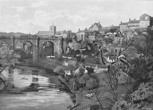 Knaresborough, vom Schloss, ca. 1896