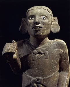 Skulptur eines aztekischen Priesters von Pre Columbian