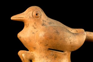 Keramik mit Brückengriff und Vogeldesign