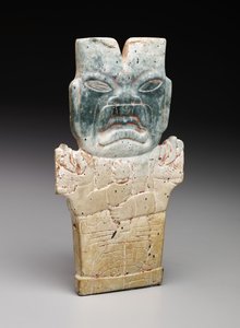Anthropomorphe Plakette, möglicherweise der Feuerschlange, vorklassische Periode, 800-400 v. Chr.