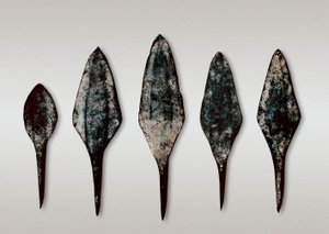 Argarische Kultur: Pfeilspitzen (Metall)