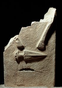 Prähistorische Kunst: Stele aus der Eisenzeit von der Fundstelle Lunigiana bei La Spezia, Italien. 1100-800 v. Chr. La Spezia, Museo Comunale della Civiltà Lunigiana von Prehistoric Prehistoric