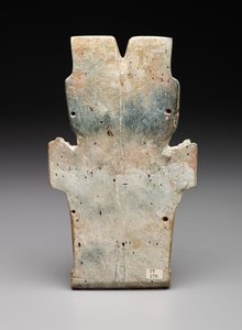 Rückseite einer anthropomorphen Plakette, möglicherweise die Feuerschlange, Präklassische Periode, 800-400 v. Chr. von Prehistoric Prehistoric