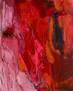 Lebendiges Rotes Abstrakt