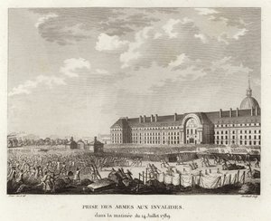 Waffenaufnahme bei Les Invalides in Paris