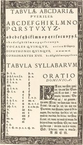 Alphabet für ein Lesebuch von Probably German 16th Century