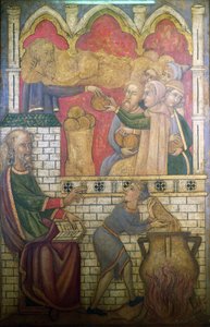 Die Wunder des Elisha, Rekonstruktion eines Wandgemäldes in der Painted Chamber des Palace of Westminster