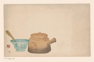 Stillleben mit japanischem Geschirr