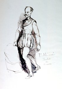 Figur im Kostüm des 16. Jahrhunderts, c1823-1870