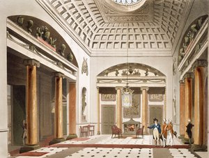 Die Halle, Carlton House, aus Ackermanns 