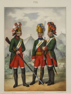 Grenadiere des Preobrazhensky-, Semenovsky- und Izmailovsky-Regiments 1763-1775, frühe 1840er Jahre