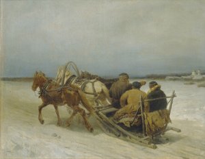 Troika im Winter, 1880er