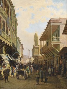 Eine Straße in Tiflis von Pjotr ​​​​Petrowitsch Wereschtschagin