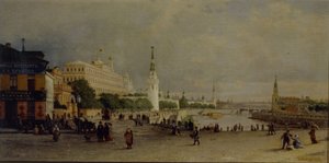Bolshoy Kamenny Brücke in Moskau von Pjotr ​​​​Petrowitsch Wereschtschagin