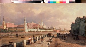 Ansicht des Kremls von der Sophia-Uferpromenade in Moskau von Pjotr ​​​​Petrowitsch Wereschtschagin