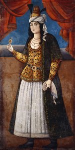 Porträt einer Dame von Qajar School
