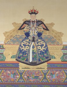 Kaiserin Xiao Cheng Ren (1653 - 1674), erste Gemahlin des Qing-Dynastie-Kaisers Kangxi von Qing Dynasty Chinese School