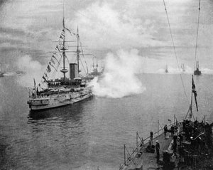 Ein Salut der Heimatflotte, 1907-1908