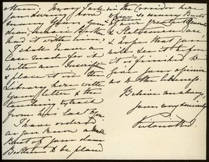 Brief von Königin Victoria an Mary Augusta Gordon, Windsor Castle, 16. März 1885 von Queen Victoria