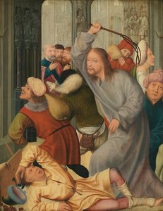 Christus vertreibt die Geldwechsler aus dem Tempel von Quentin Massys or Matsys