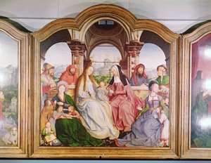 Die Heilige Sippe, oder der Altar von St. Anna, (Detail) 1509 von Quentin Massys or Metsys