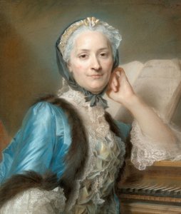Porträt von Madame Anne-Jeanne Cassanéa de Mondonville, geb. Boucon (1708-1780) von Quentin de la Latour