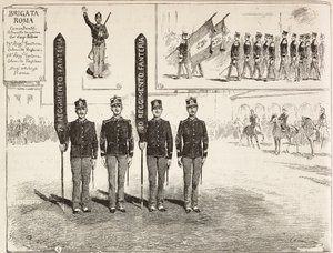 Inspektion der Brigade Roma der italienischen Armee, 16. März von Quinto Cenni
