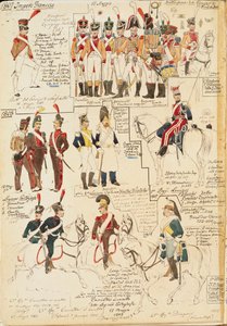 Militäruniformen des Französischen Reiches, von Quinto Cenni, Farbtafel
