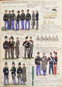 Uniformen und Abzeichen der provisorischen Regierung der Toskana