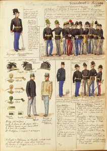 Uniformen des Großherzogtums Toskana von Quinto Cenni, Farbtafel von Quinto Cenni