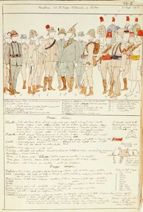 Uniformen des Königlichen Kolonialkorps des Königreichs Italien in Eritrea von Quinto Cenni