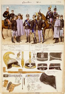 Uniformen der Kavallerieoffiziere des Königreichs Italien