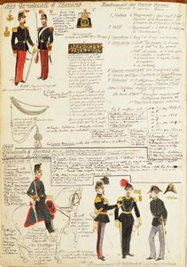 Verschiedene Uniformen des Großherzogtums Toskana von Quinto Cenni, Farbtafel