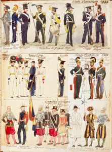 Verschiedene Uniformen des Kirchenstaates