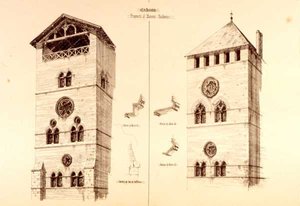 Fragmente von Baronialresidenzen, Cahors, Frankreich, aus 